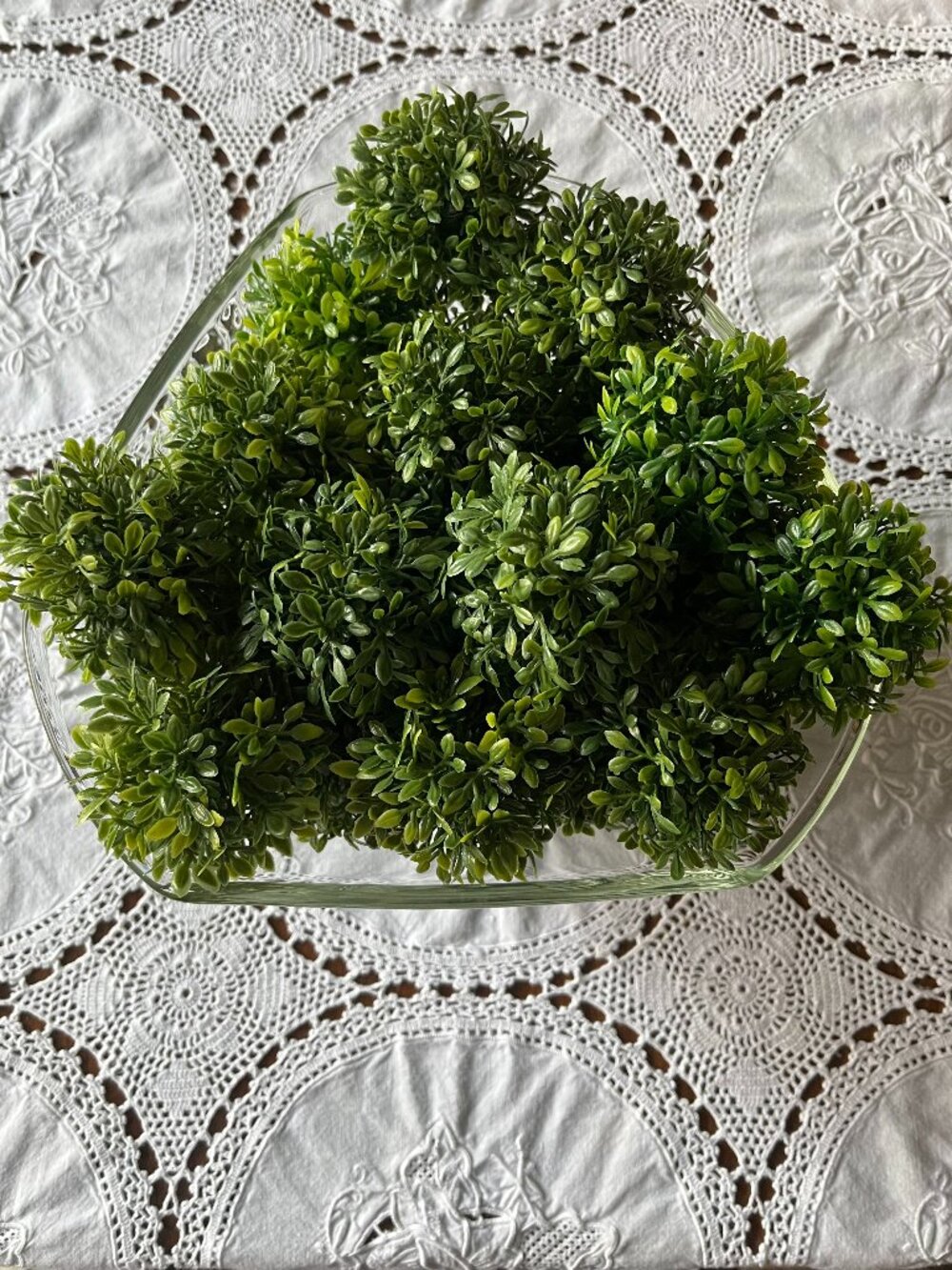 Set of 20 faux boxwood balls bowl fillers